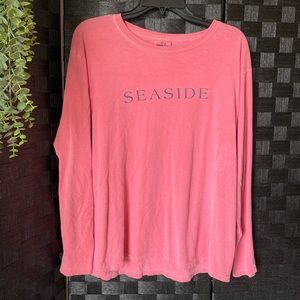 Salmon soft SEASIDE long sleeve shirt!